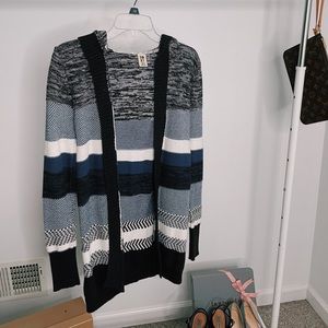 Roxy striped sweater cardigan